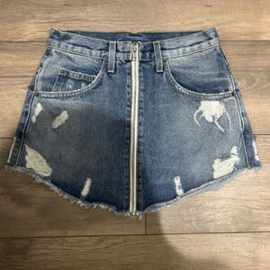 Carmar Denim Beatrice Adige Zip Front Skirt